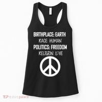Peace Race Religion Politics Women's Tank Top thumb 0