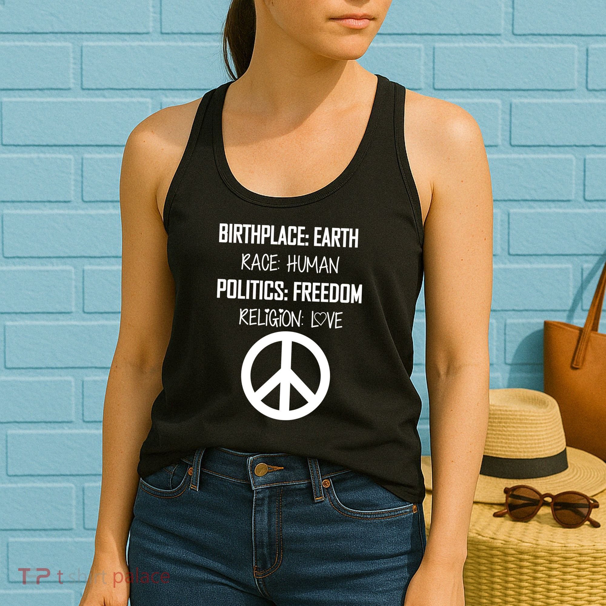 Peace Race Religion Politics Women's Tank Top