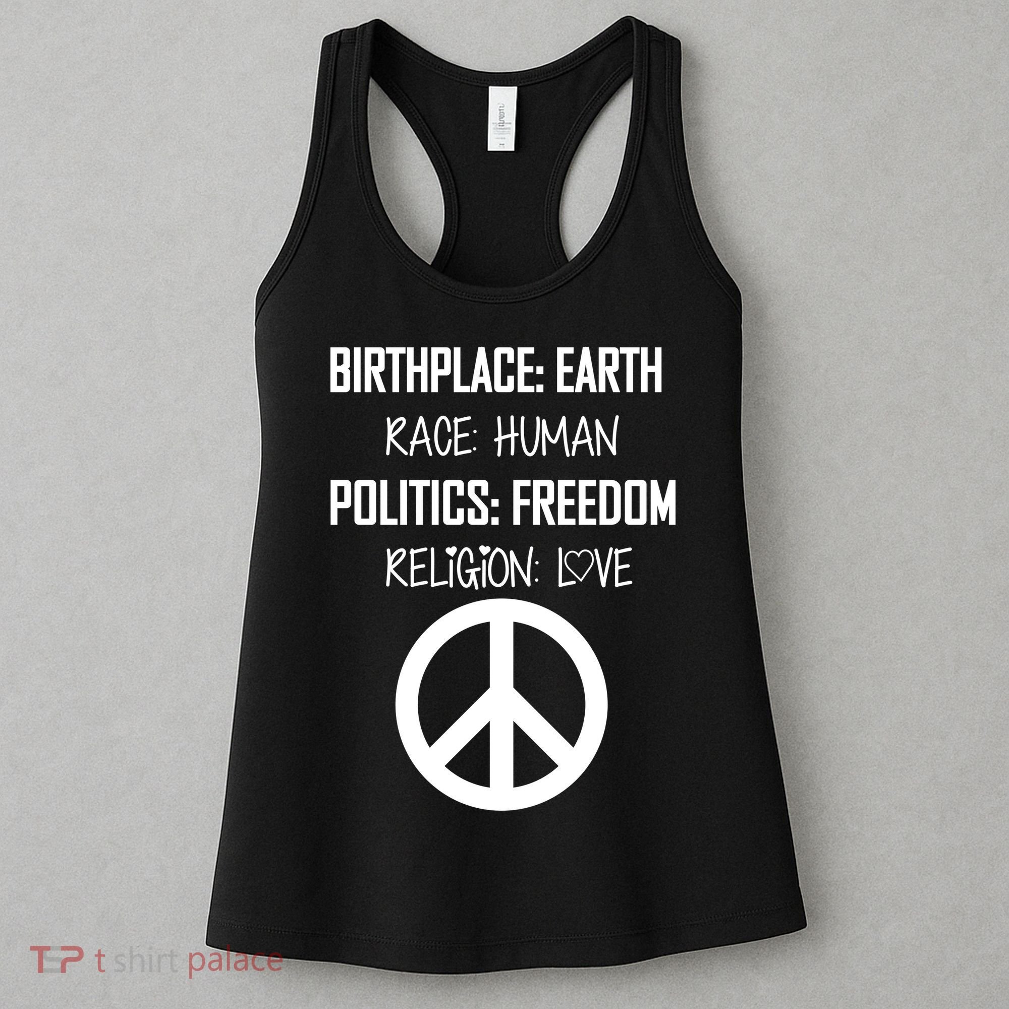 Peace Race Religion Politics Women's Tank Top