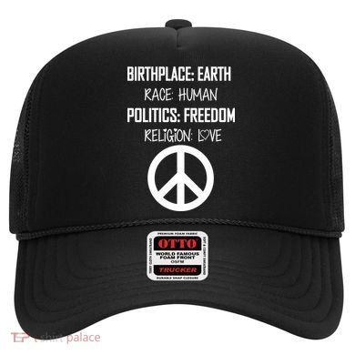 Peace Race Religion Politics Hat