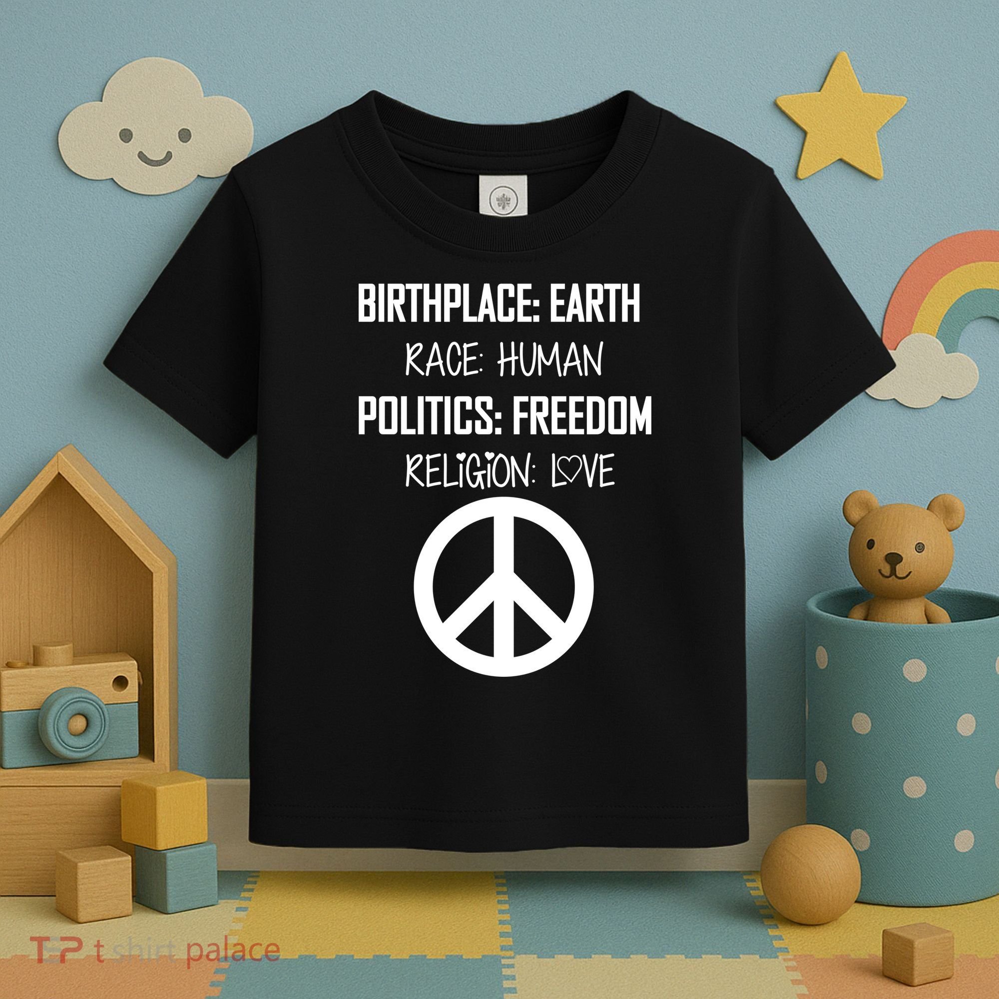 Peace Race Religion Politics Toddler T-Shirt