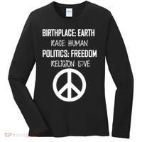 Peace Race Religion Politics Women's Long Sleeve Shirt thumb 0