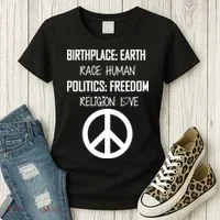 Peace Race Religion Politics Women's T-Shirt thumb 3