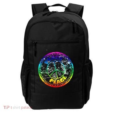 Peace Retro Tie Dyed Logo Backpack
