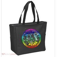 Peace Retro Tie Dyed Logo Tote Bag thumb 2