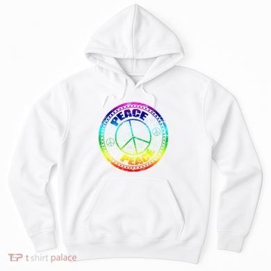 Peace Retro Tie Dyed Logo Hoodie