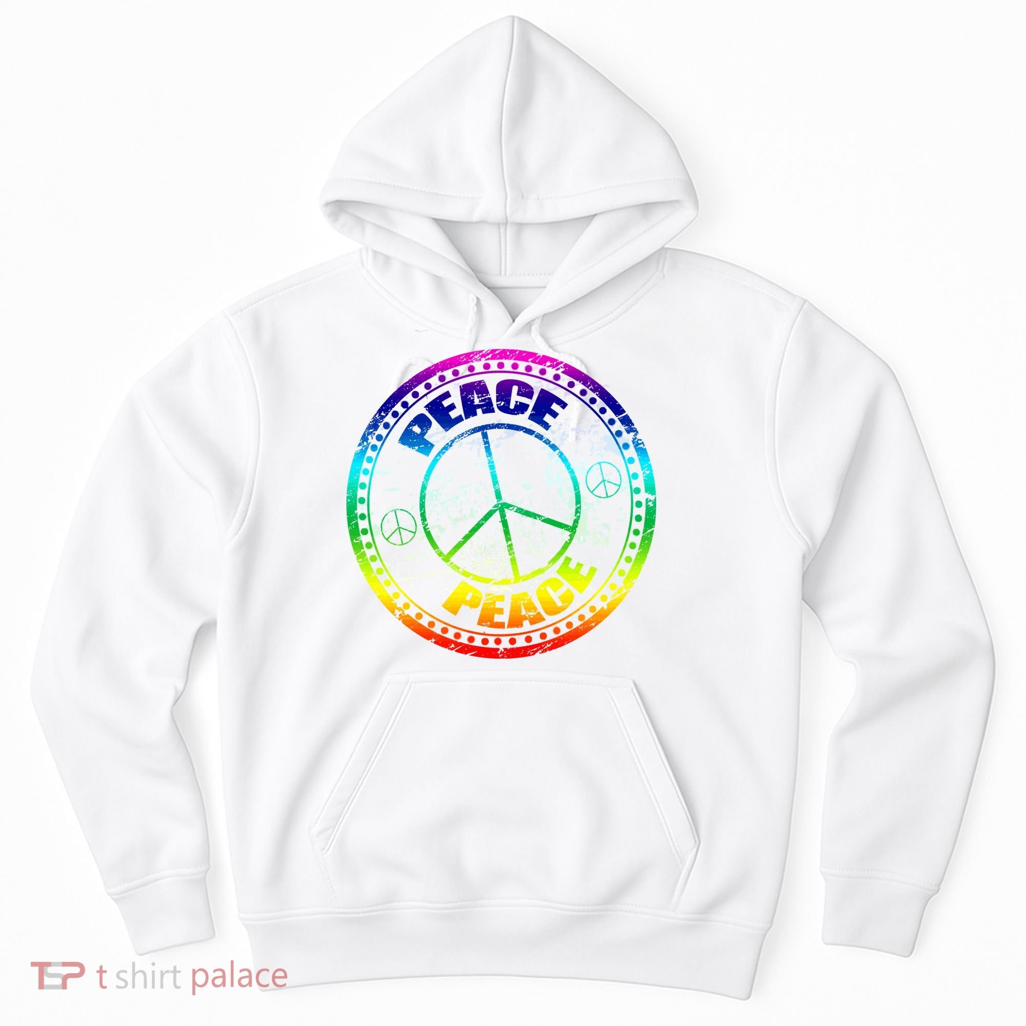 Peace Retro Tie Dyed Logo Hoodie
