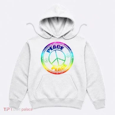 Peace Retro Tie Dyed Logo Hoodie