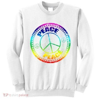 Peace Retro Tie Dyed Logo Sweatshirt