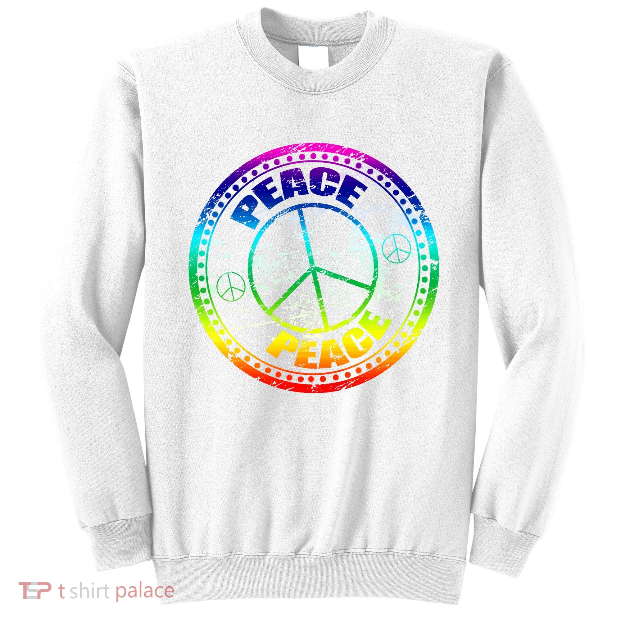 Peace Retro Tie Dyed Logo Sweatshirt