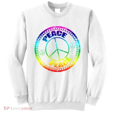 Peace Retro Tie Dyed Logo Sweatshirt