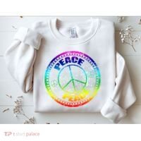 Peace Retro Tie Dyed Logo Sweatshirt thumb 2