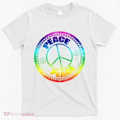 Peace Retro Tie Dyed Logo T-Shirt