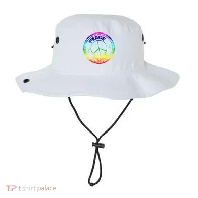 Peace Retro Tie Dyed Logo Bucket Hat