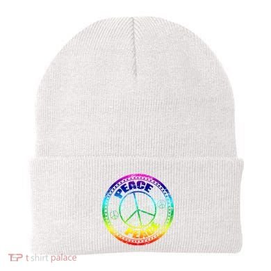 Peace Retro Tie Dyed Logo Beanie