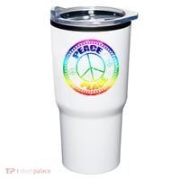 Peace Retro Tie Dyed Logo Tumbler thumb 0