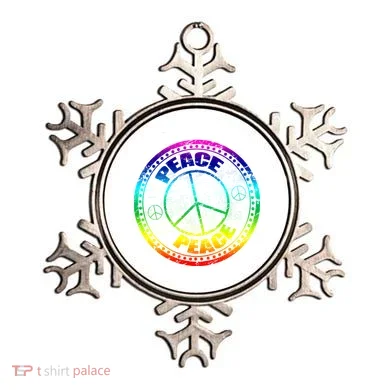 Peace Retro Tie Dyed Logo Ornament