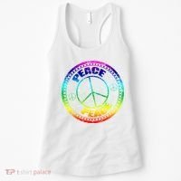 Peace Retro Tie Dyed Logo Women's Tank Top thumb 0