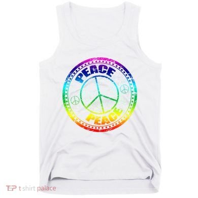 Peace Retro Tie Dyed Logo Tank Top