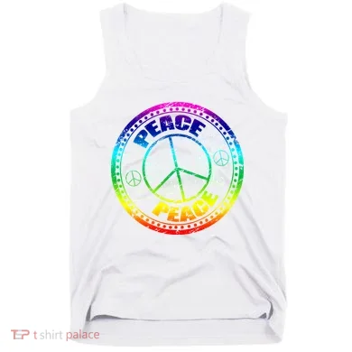 Peace Retro Tie Dyed Logo Tank Top