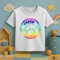 Peace Retro Tie Dyed Logo Toddler T-Shirt thumb 3