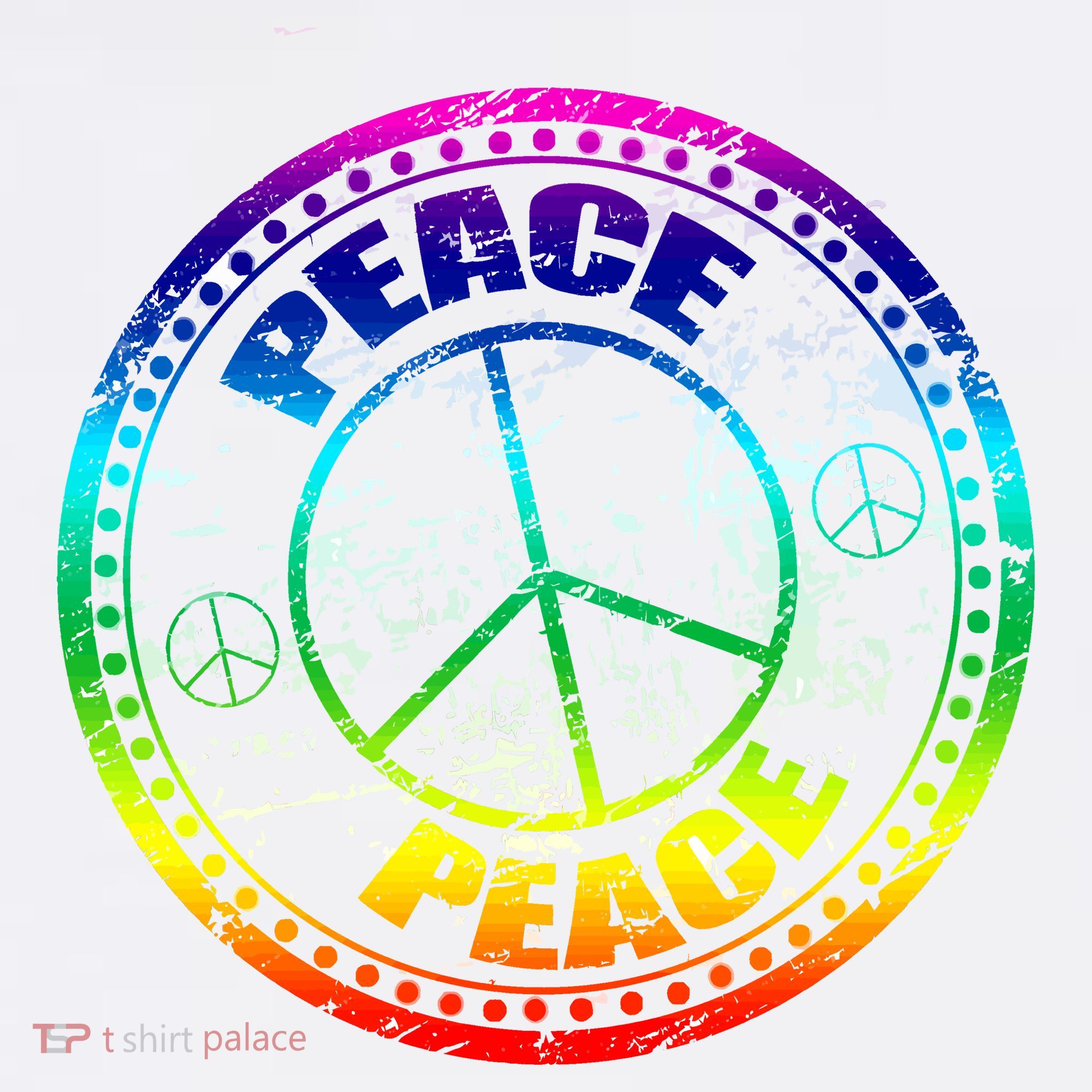 Peace Retro Tie Dyed Logo Toddler T-Shirt