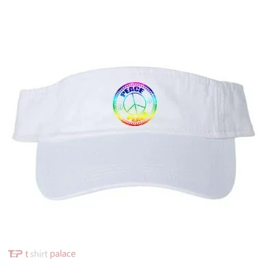 Peace Retro Tie Dyed Logo Visor