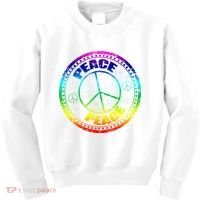 Peace Retro Tie Dyed Logo Kids Sweatshirt thumb 0