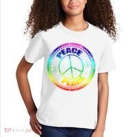 Peace Retro Tie Dyed Logo Kids T-Shirt thumb 2