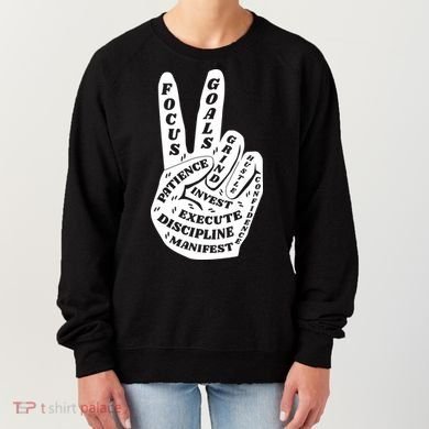 Peace Sign Inspirational Quote Women's Sweatshirt