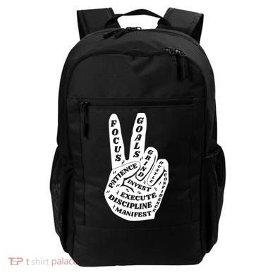 Peace Sign Inspirational Quote Backpack