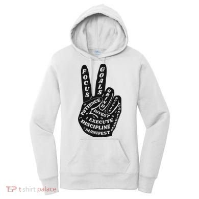 Peace Sign Inspirational Quote Women's Hoodie