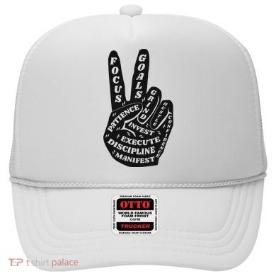 Peace Sign Inspirational Quote Hat
