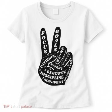 Peace Sign Inspirational Quote Women's T-Shirt