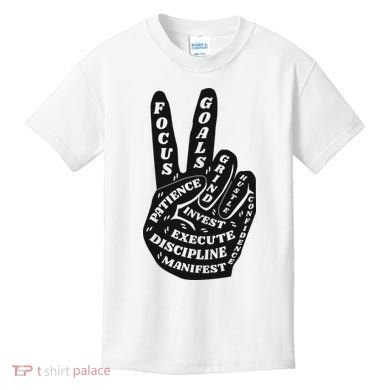 Peace Sign Inspirational Quote Kids T-Shirt