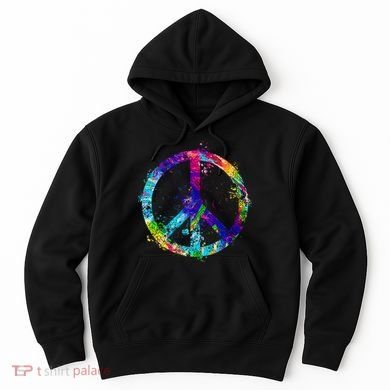 Peace Sign Paint Splatter Hoodie