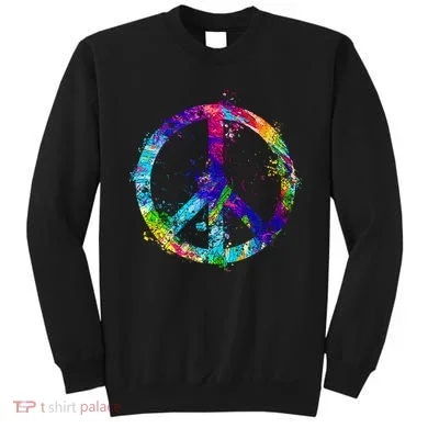Peace Sign Paint Splatter Sweatshirt