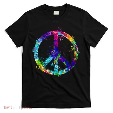 Peace Sign Paint Splatter T-Shirt
