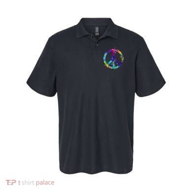 Peace Sign Paint Splatter Polo
