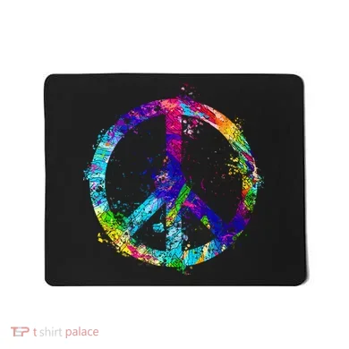 Peace Sign Paint Splatter Mousepad