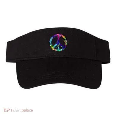 Peace Sign Paint Splatter Visor