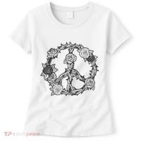 Peace Symbol Roses And Thorns Women's T-Shirt thumb 0