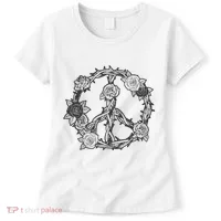 Peace Symbol Roses And Thorns Women's T-Shirt thumb 0