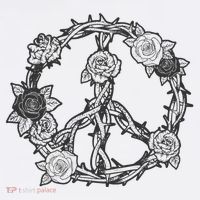 Peace Symbol Roses And Thorns Kids Hoodie thumb 5