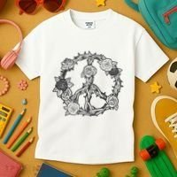 Peace Symbol Roses And Thorns Kids T-Shirt thumb 3