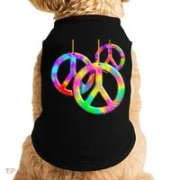 Peace Symbols Psychedelic Necklace Doggie Tank thumb 0