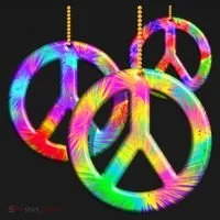 Peace Symbols Psychedelic Necklace Doggie Tank thumb 4