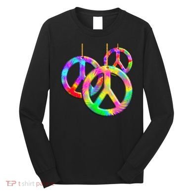 Peace Symbols Psychedelic Necklace Long Sleeve Shirt