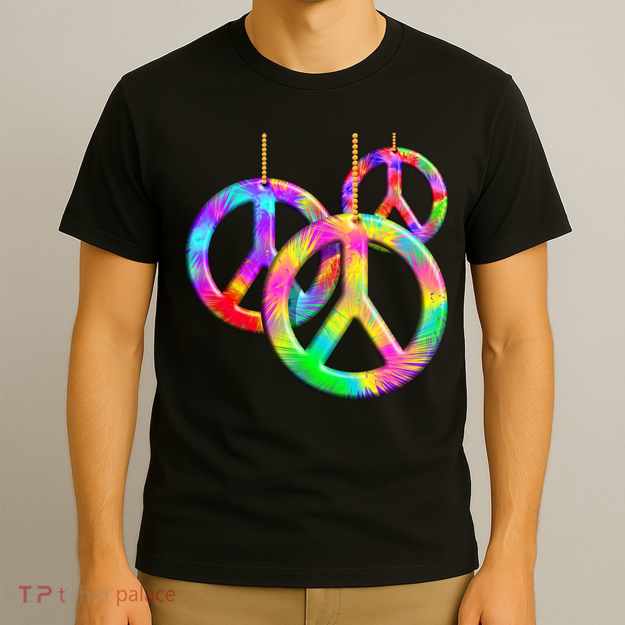 Peace Symbols Psychedelic Necklace T-Shirt