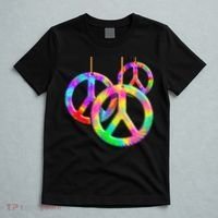 Peace Symbols Psychedelic Necklace T-Shirt thumb 5